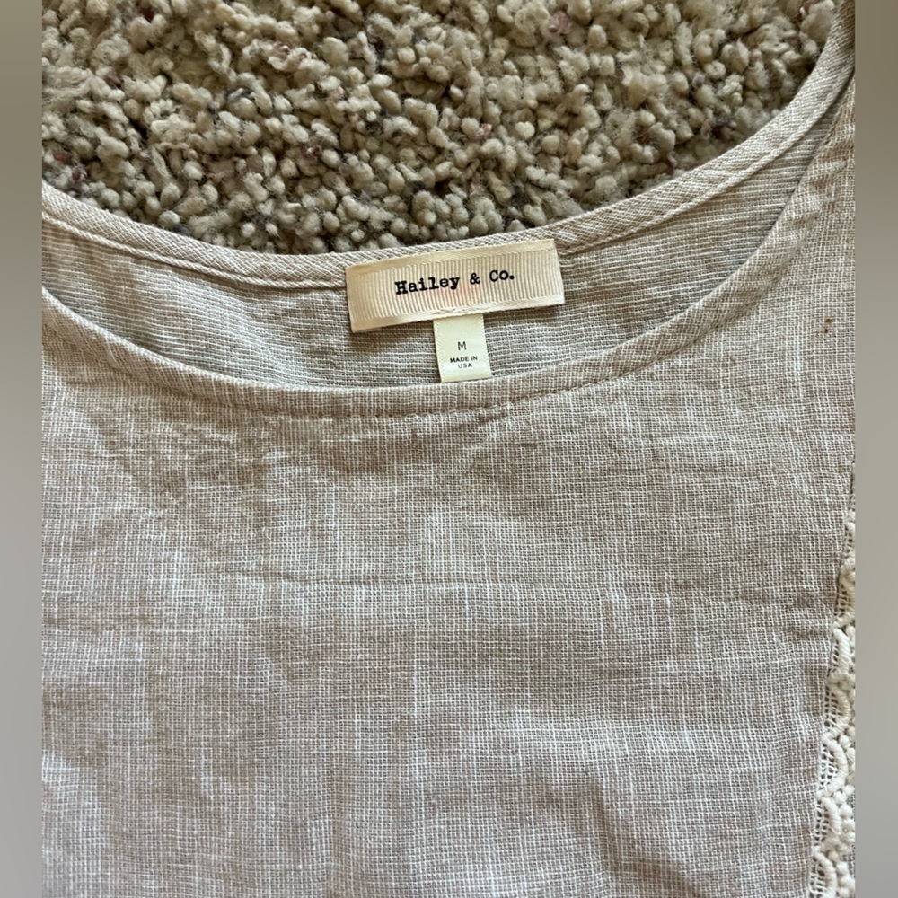 Linen/cotton Top size M - Picture 3 of 3